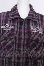 画像4: PUNK / チェックシャツ  紫 S-26-09-18-029-PU-BL-AS-ZS (4)
