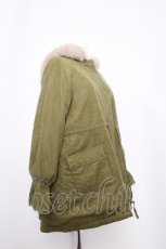 画像2: axes femme / フード付ミドル丈モッズコート  カーキ S-26-09-21-033-AX-CO-HR-ZS (2)