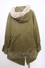 画像4: axes femme / フード付ミドル丈モッズコート  カーキ S-26-09-21-033-AX-CO-HR-ZS (4)