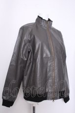 画像2: NieR Clothing / PUレザージャケット  グレー S-26-09-21-035-PU-JA-AS-ZS (2)
