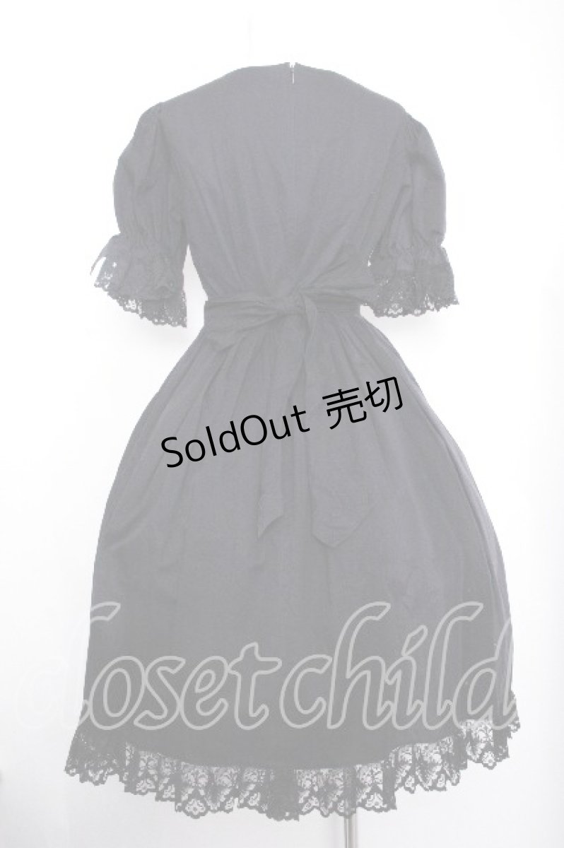 画像4: metamorphose / 持ってけ泥棒♪セット　薔薇プリントワンピース  黒 S-26-09-21-054-ME-OP-AS-ZS (4)