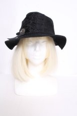 画像1: axes femme / 中折ハット  黒 S-26-09-21-010-AX-AC-AS-ZS (1)