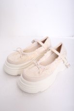 画像2: m petit by misako / TT*AMレースBバレエ LL キナリ S-26-09-21-015-LO-SH-HR-ZS (2)