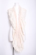 画像1: axes femme / 襟ファー大判ストール  オフ S-26-09-21-018-AX-TO-AS-ZS (1)