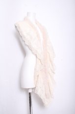 画像2: axes femme / 襟ファー大判ストール  オフ S-26-09-21-018-AX-TO-AS-ZS (2)