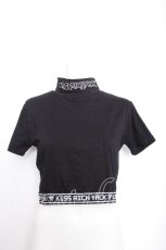 画像1: KRY CLOTHING / ショートトップス  黒ｘ白 S-26-09-21-019-PU-TO-AS-ZS (1)