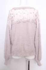 画像4: axes femme / ネックレス付きフェザーニットプルオーバー  ピンク S-26-09-21-022-AX-TO-AS-ZS (4)