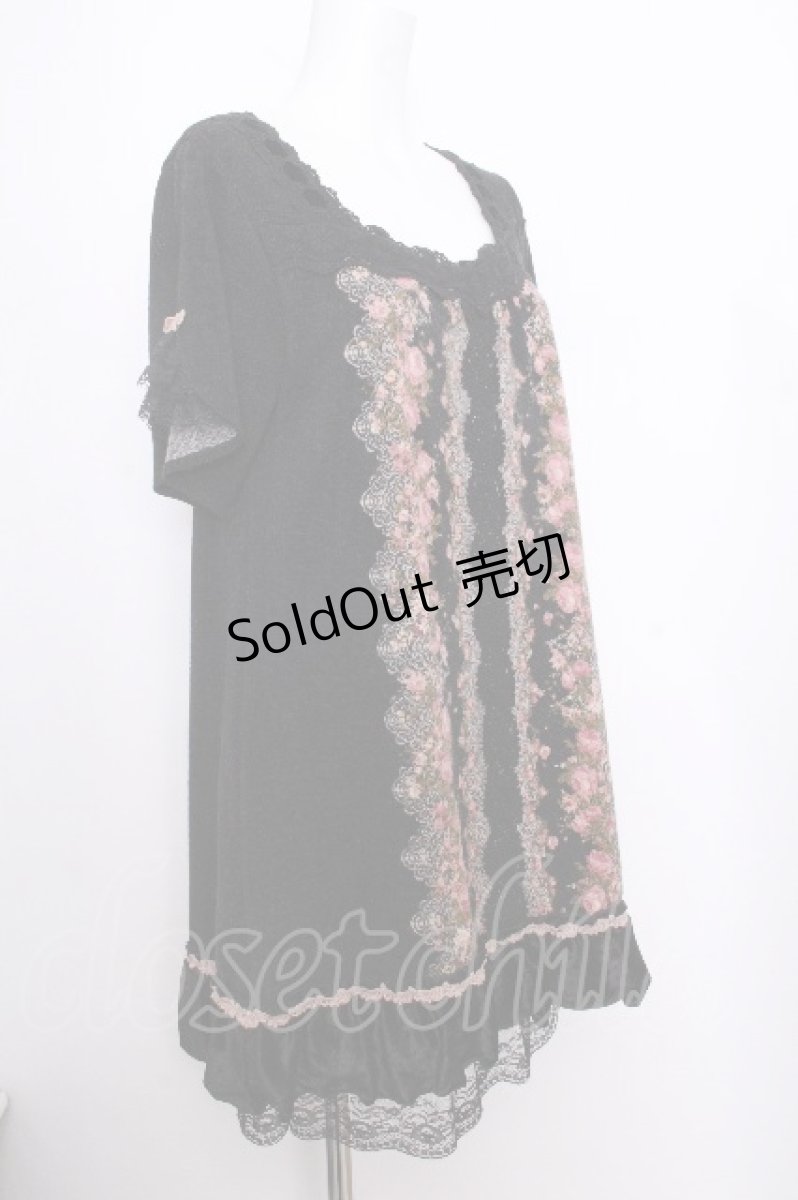 画像2: axes femme / ドットパネル柄チュニック  黒 S-26-09-21-028-AX-TO-AS-ZS (2)