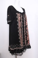 画像2: axes femme / ドットパネル柄チュニック  黒 S-26-09-21-028-AX-TO-AS-ZS (2)