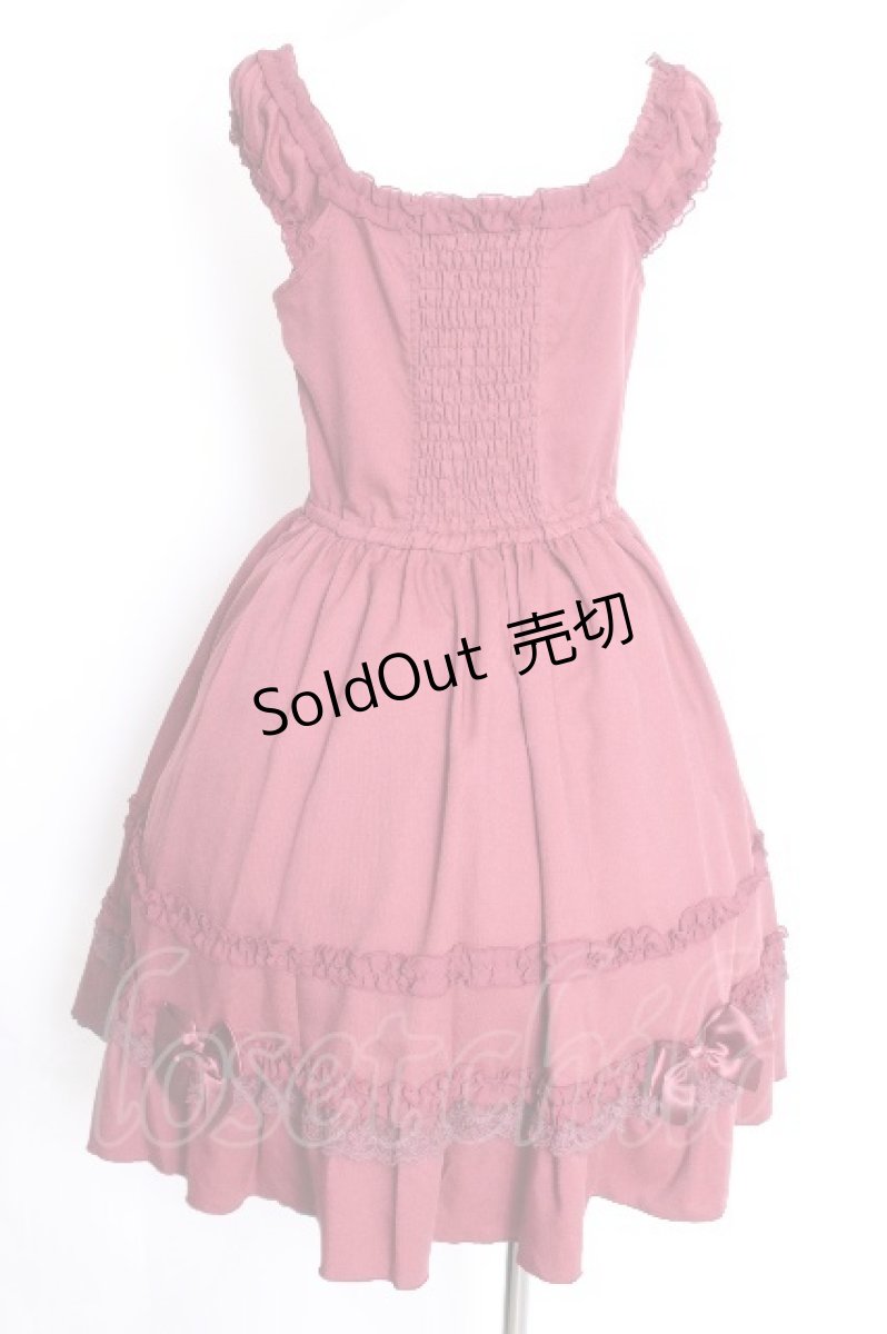 画像3: axes femme POETIQUE / フロントダブルリボンワンピース  ワイン S-26-09-22-020-AX-OP-HR-ZS (3)
