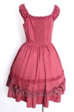 画像3: axes femme POETIQUE / フロントダブルリボンワンピース  ワイン S-26-09-22-020-AX-OP-HR-ZS (3)