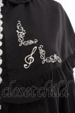 画像5: axes femme kawaii / 刺繍入りケープ付2wayブラウス  黒 S-26-09-22-010-AX-BL-HR-ZS (5)