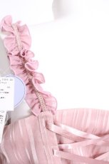 画像4: axes femme kawaii / シャドーストライプドレス  サックスｘキナリ S-26-09-22-013-AX-OP-HR-ZS (4)