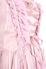 画像5: axes femme kawaii / シャドーストライプドレス  サックスｘキナリ S-26-09-22-013-AX-OP-HR-ZS (5)