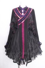 画像1: Ozz oneste / 春うらら カットワンピース  黒 S-26-09-23-038-OO-OP-HR-ZS (1)