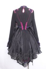 画像2: Ozz oneste / 春うらら カットワンピース  黒 S-26-09-23-038-OO-OP-HR-ZS (2)