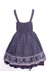 画像2: axes femme / ダークオーナメント柄ワンピース  パープル S-26-09-23-041-AX-OP-HR-ZS (2)