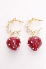 画像1: LOLITA / 大ぶりいちごピアス  赤 S-26-09-23-006-LO-AC-HR-ZS (1)