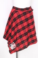 画像1: KRY CLOTHING / WRAP5　チェックラップスカート  赤 S-26-09-23-053-PU-SK-AS-ZS (1)