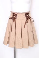 画像1: axes femme POETIQUE / プリーツキュロット  ベージュ S-26-09-23-058-AX-PA-AS-ZS (1)