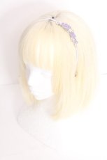 画像1: axes femme / ローズモチーフカチューシャ  ラベンダーｘシルバー S-26-09-23-008-AX-AC-HR-ZS (1)