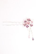 画像2: axes femme / 紫陽花モチーフかんざし  シルバー S-26-09-23-009-AX-AC-HR-ZS (2)