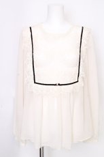 画像1: yukiemon / アンティークレースブラウス 3L アイボリー S-26-09-23-016-LO-BL-SZ-ZS (1)