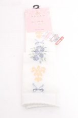 画像1: m petit by misako / ECAMOVKNIロゴライン 23~25 白 S-26-09-23-003-LO-ZA-HR-ZS (1)