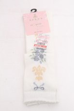 画像1: m petit by misako / ECAMOVKNIロゴライン 23~25 白 S-26-09-23-004-LO-ZA-HR-ZS (1)
