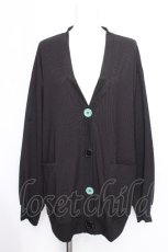 画像1: NieR Clothing / カーディガン  黒ｘグリーン S-26-09-23-029-PU-TO-HR-ZS (1)