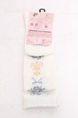 画像2: m petit by misako / ECAMOVKNIロゴライン 23~25 白 S-26-09-23-004-LO-ZA-HR-ZS (2)