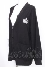 画像3: NieR Clothing / 軽量薄手カーディガン【CROWN】  黒 S-26-09-23-031-PU-TO-HR-ZS (3)