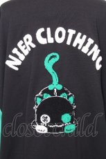 画像3: NieR Clothing / サガラ刺 STADIUM JUMPER【シエル】ジャンパー  黒ｘグリーン S-26-09-23-033-PU-JA-HR-ZS (3)