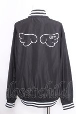 画像2: NieR Clothing / プリントナイロンスタジャン  黒 S-26-09-23-034-PU-JA-HR-ZS (2)