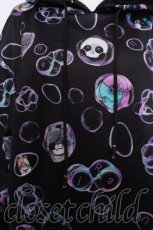 画像3: NieR Clothing / CHARACTER BUBBLE 内側超ふわもこパーカー  黒 S-26-09-25-035-PU-TO-HR-ZS (3)
