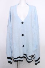 画像1: NieR Clothing / MILK SODA KNIT CARDIGAN  サックス S-26-09-25-036-PU-TO-HR-ZS (1)