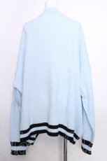 画像2: NieR Clothing / MILK SODA KNIT CARDIGAN  サックス S-26-09-25-036-PU-TO-HR-ZS (2)