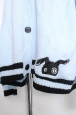 画像3: NieR Clothing / MILK SODA KNIT CARDIGAN  サックス S-26-09-25-036-PU-TO-HR-ZS (3)