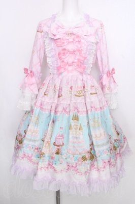 Preview of Princess Entremets A Dream in a Sweet Castle柄ワンピース  ピンク