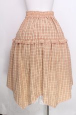 画像2: axes femme POETIQUE / チェックイレヘムスカート  オレンジ S-26-09-25-045-AX-SK-AS-ZS (2)