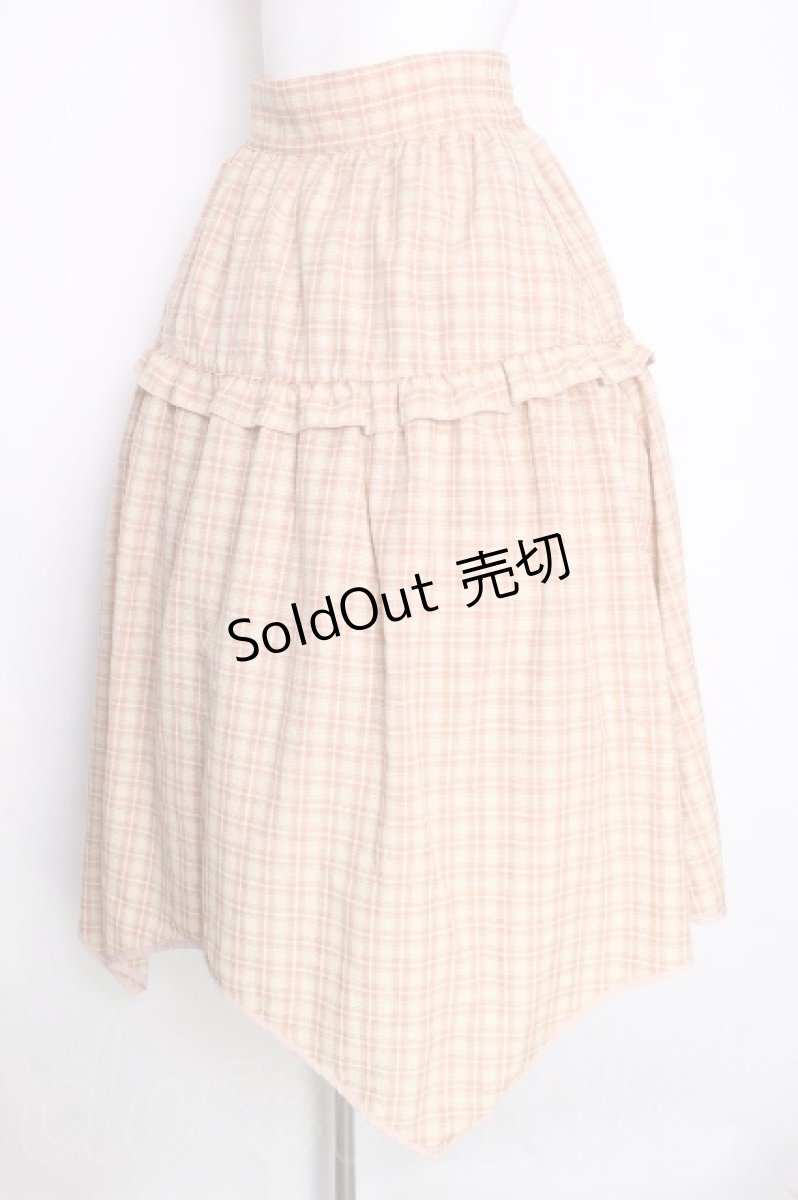画像3: axes femme POETIQUE / チェックイレヘムスカート  オレンジ S-26-09-25-045-AX-SK-AS-ZS (3)