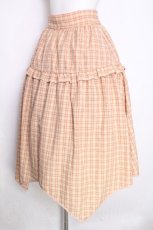 画像3: axes femme POETIQUE / チェックイレヘムスカート  オレンジ S-26-09-25-045-AX-SK-AS-ZS (3)