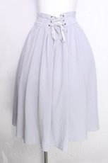 画像1: axes femme POETIQUE / バックフリルレースアップスカート  サックス S-26-09-25-047-AX-SK-AS-ZS (1)