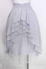 画像2: axes femme POETIQUE / バックフリルレースアップスカート  サックス S-26-09-25-047-AX-SK-AS-ZS (2)