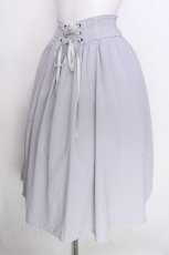 画像3: axes femme POETIQUE / バックフリルレースアップスカート  サックス S-26-09-25-047-AX-SK-AS-ZS (3)