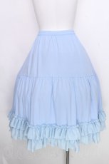 画像2: axes femme kawaii / ミディフリルペチスカート  サックス S-26-09-25-048-AX-SK-AS-ZS (2)