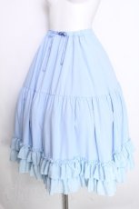 画像3: axes femme kawaii / ミディフリルペチスカート  サックス S-26-09-25-048-AX-SK-AS-ZS (3)