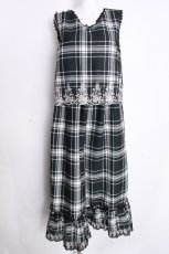 画像1: axes femme / 裾刺繍コンビネゾン  黒 S-26-09-25-060-AX-OP-AS-ZS (1)