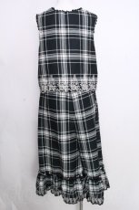 画像2: axes femme / 裾刺繍コンビネゾン  黒 S-26-09-25-060-AX-OP-AS-ZS (2)