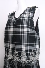 画像3: axes femme / 裾刺繍コンビネゾン  黒 S-26-09-25-060-AX-OP-AS-ZS (3)